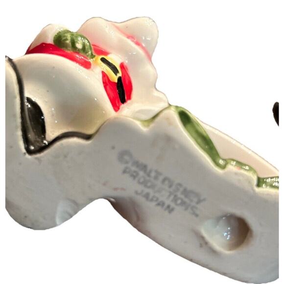 VTG WALT DISNEY Productions Christmas Napkin Rings Mickey Mouse Japan Set Of 2 - Picture 5 of 6